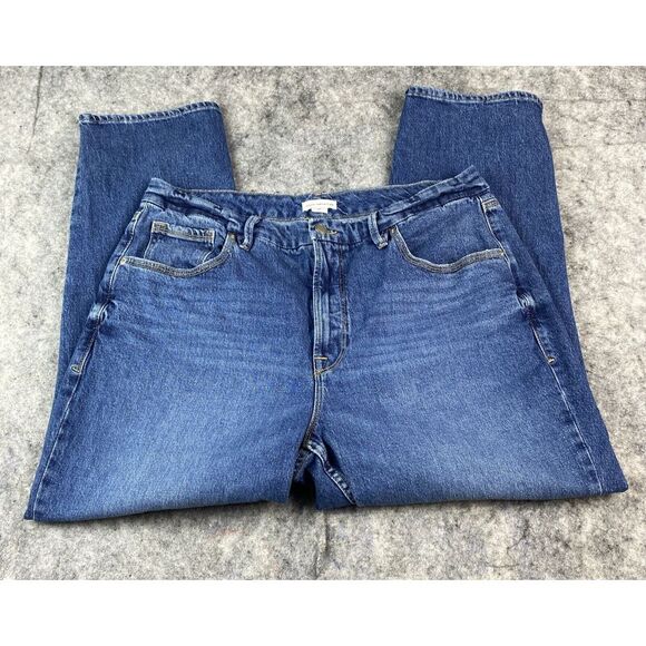 Good American High Waist The Weekender Jeans Womens Size‎ 15 Blue Denim - Picture 1 of 11